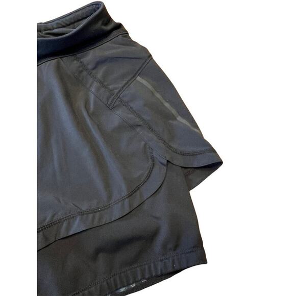 Athleta  2-in-1 Pulse shortie athletic shorts women's size M, black - Picture 6 of 6